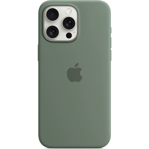 Apple silikonový kryt s MagSafe na iPhone 15 Pro Max cyprišově zelená - Pouzdra - Hlavní obrázek