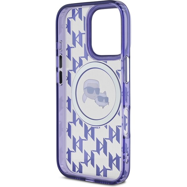 Karl-Lagerfeld-IML-Monogram-K-CH-Heads-MagSafe-kryt-pro-iPhone-16-Pro-Max-fialovy