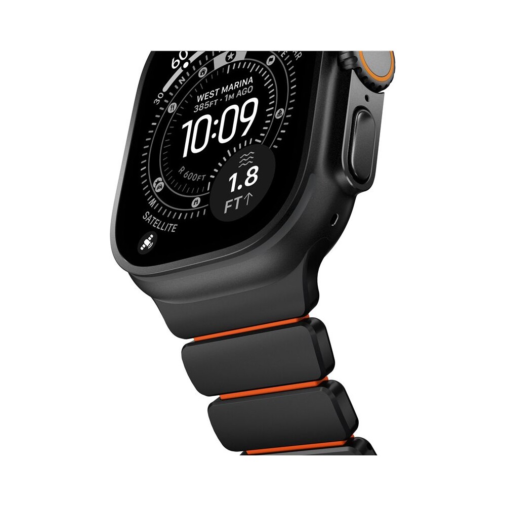 Nomad-Stratos-Band-FKM-reminek-Apple-Watch-45-46-49mm-Black-Titanium-Ultra-Orange