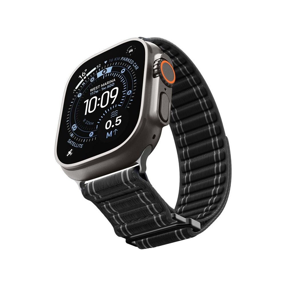 Spigen-Fabric-Band-reminek-hook-and-loop-Apple-Watch-49-46-45-44mm-cerny