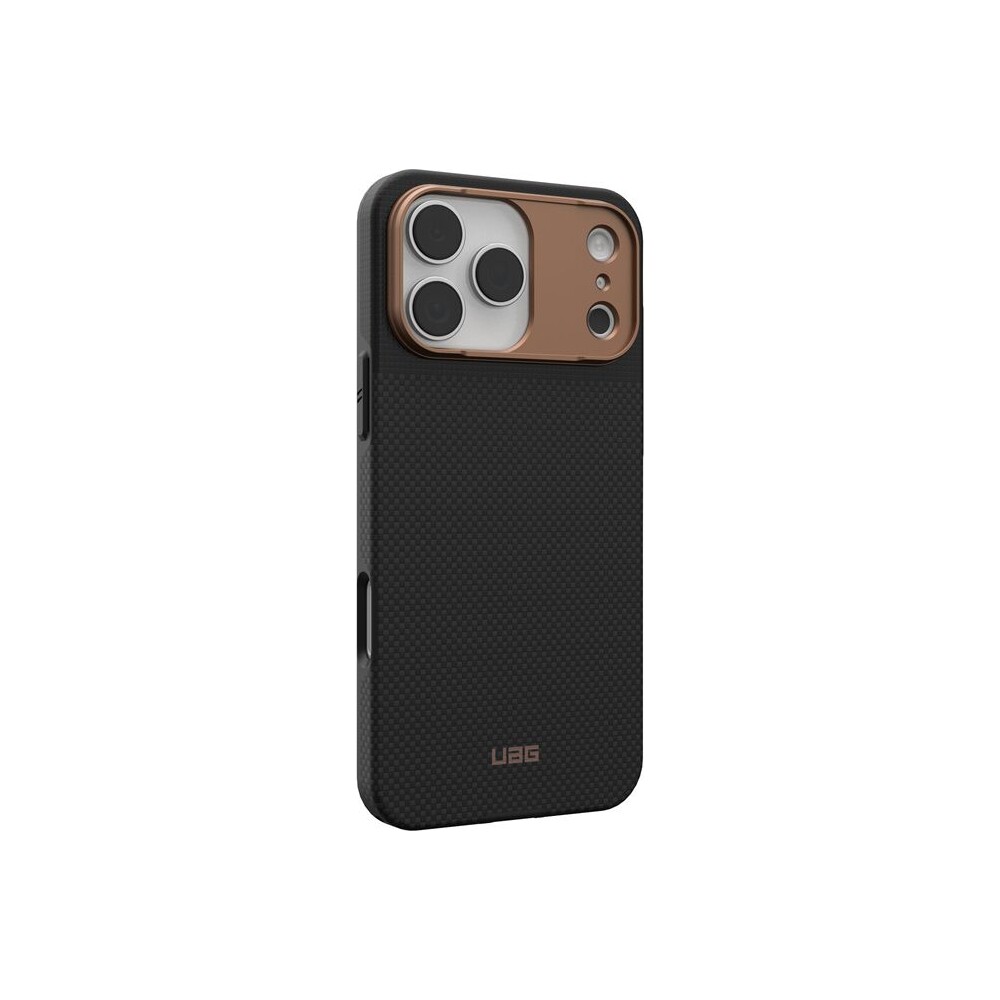 UAG-Fibr-Armr-MagSafe-kryt-iPhone-17-Pro-Max-kevlar-cerny-bronzovy