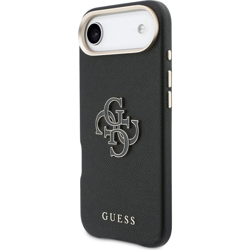Guess-PU-Resin-Logo-kryt-iPhone-Air-cerny