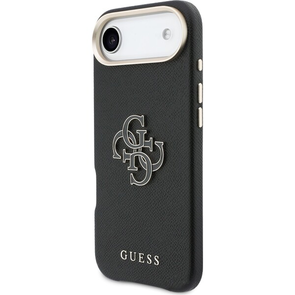 Guess-PU-Resin-Logo-kryt-iPhone-Air-cerny