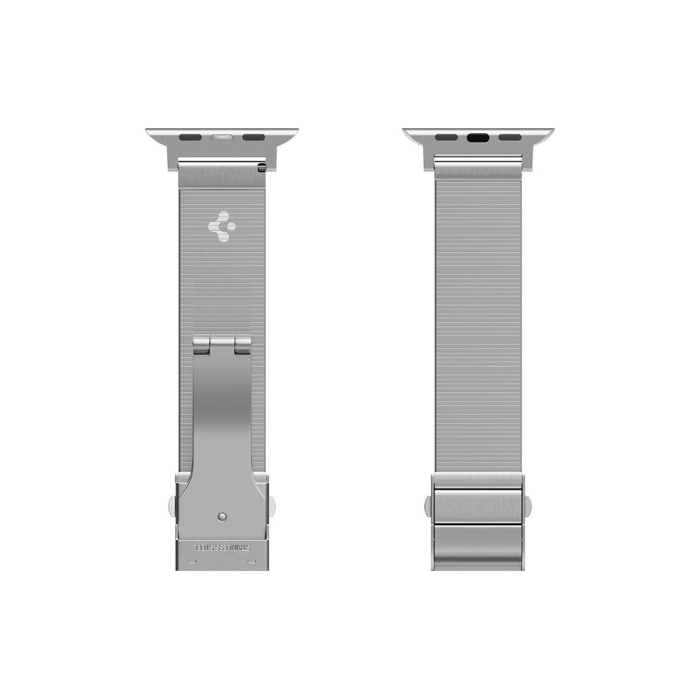 Spigen-Sleek-Link-reminek-Apple-Watch-49-46-45-44-42mm-stribrny