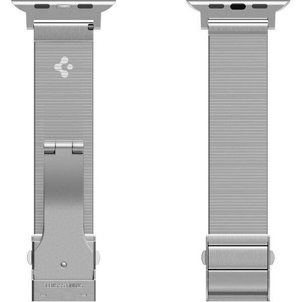 Spigen-Sleek-Link-reminek-Apple-Watch-49-46-45-44-42mm-stribrny