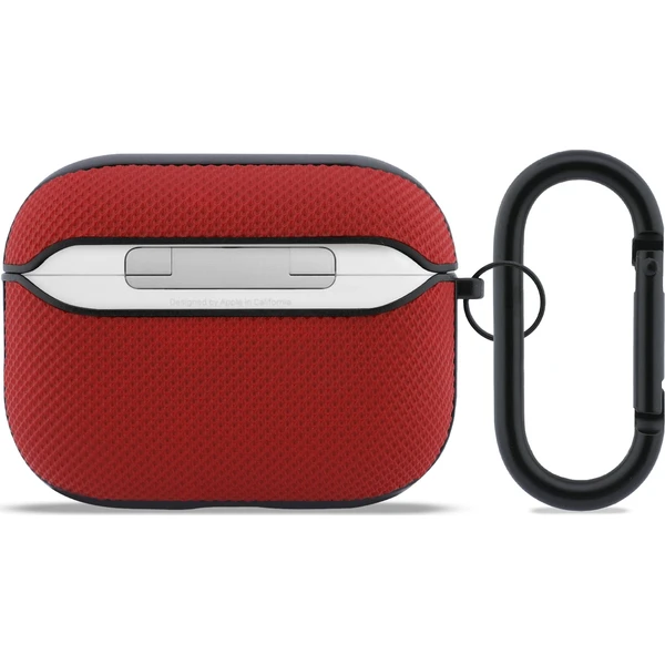 Lacoste-Petit-Pique-Croc-Logo-Patch-Pouzdro-pro-AirPods-Pro-3-cervene