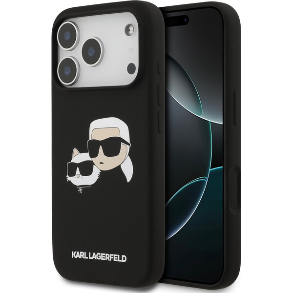 Karl-Lagerfeld-Liquid-Silicone-Double-Heads-MagSafe-kryt-iPhone-17-Pro-cerny