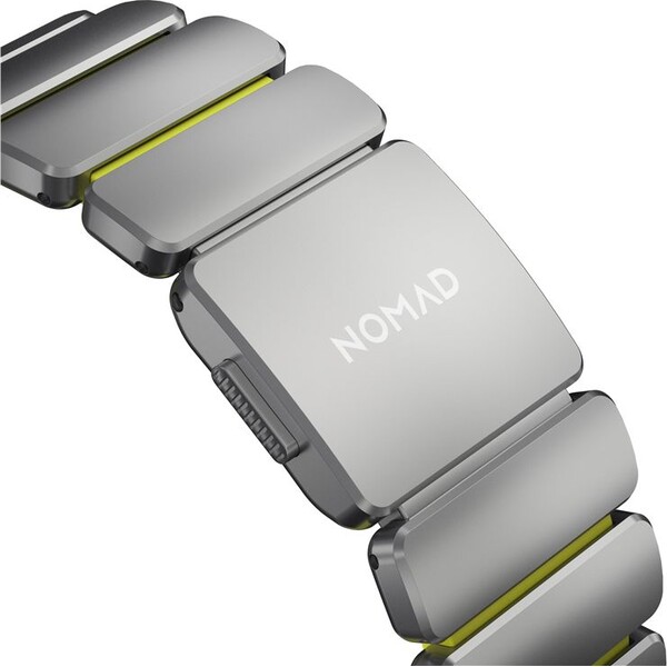 Nomad-Stratos-Band-FKM-reminek-Apple-Watch-45-46-49mm-Natural-Titanium-Volt