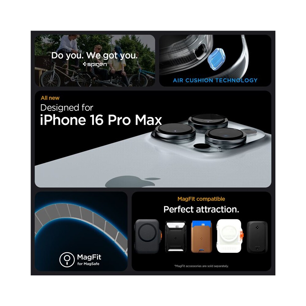 Spigen-Rugged-Armor-MagSafe-kryt-iPhone-16-Pro-Max-gray