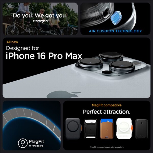 Spigen-Rugged-Armor-MagSafe-kryt-iPhone-16-Pro-Max-gray