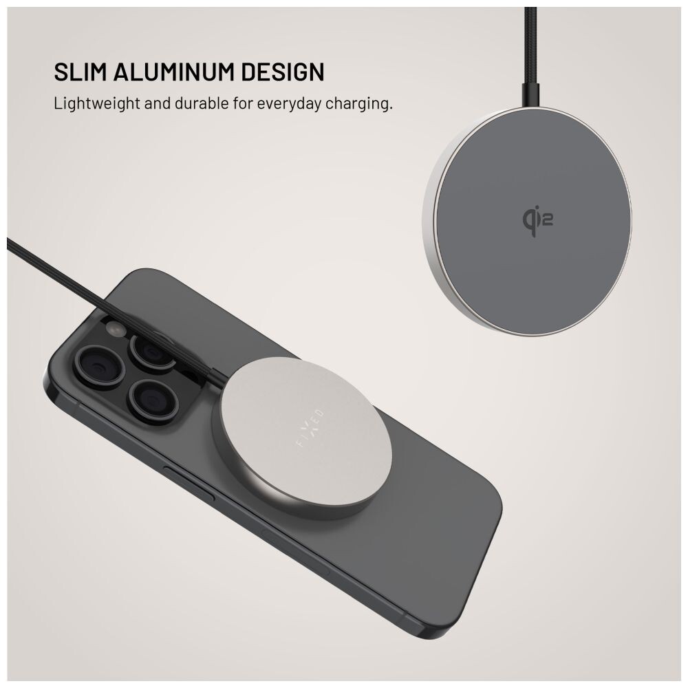 FIXED-MagPad-Slim-MagSafe-nabijecka-s-Qi2-15W-titanova