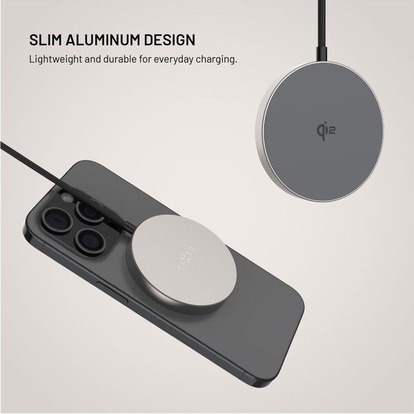FIXED-MagPad-Slim-MagSafe-nabijecka-s-Qi2-15W-titanova