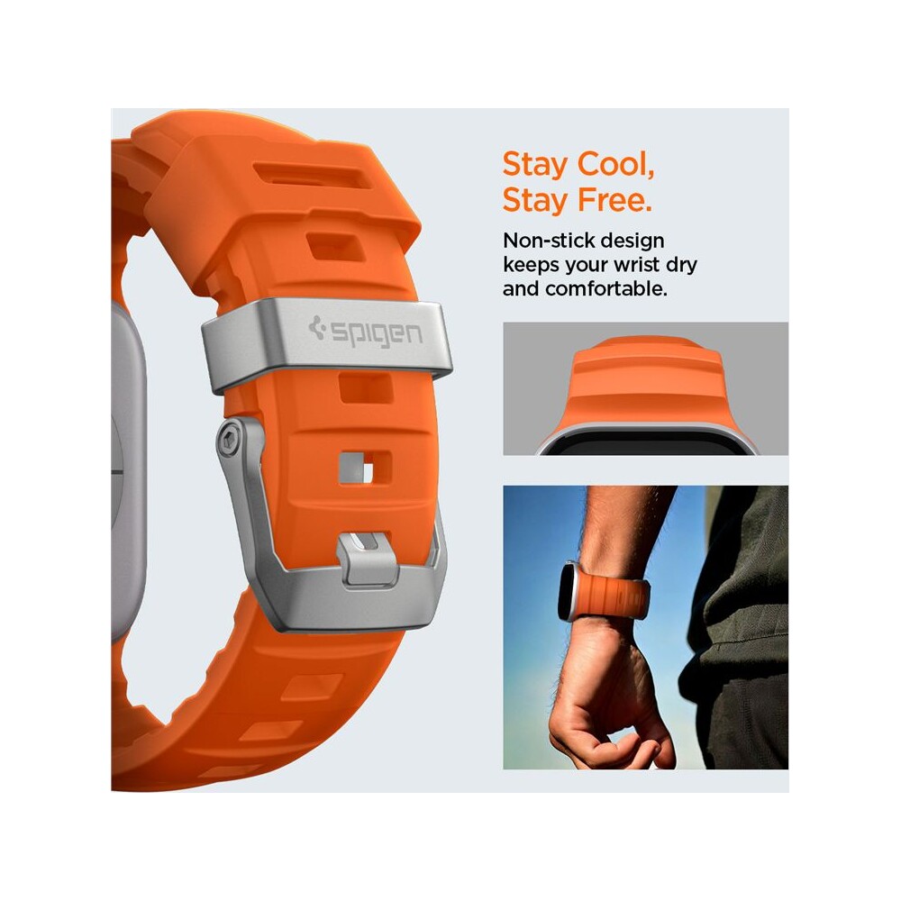 Spigen-Silicone-Band-reminek-Apple-Watch-49-46-45-44mm-oranzovy