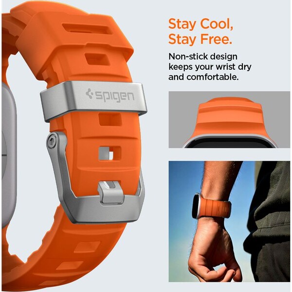 Spigen-Silicone-Band-reminek-Apple-Watch-49-46-45-44mm-oranzovy