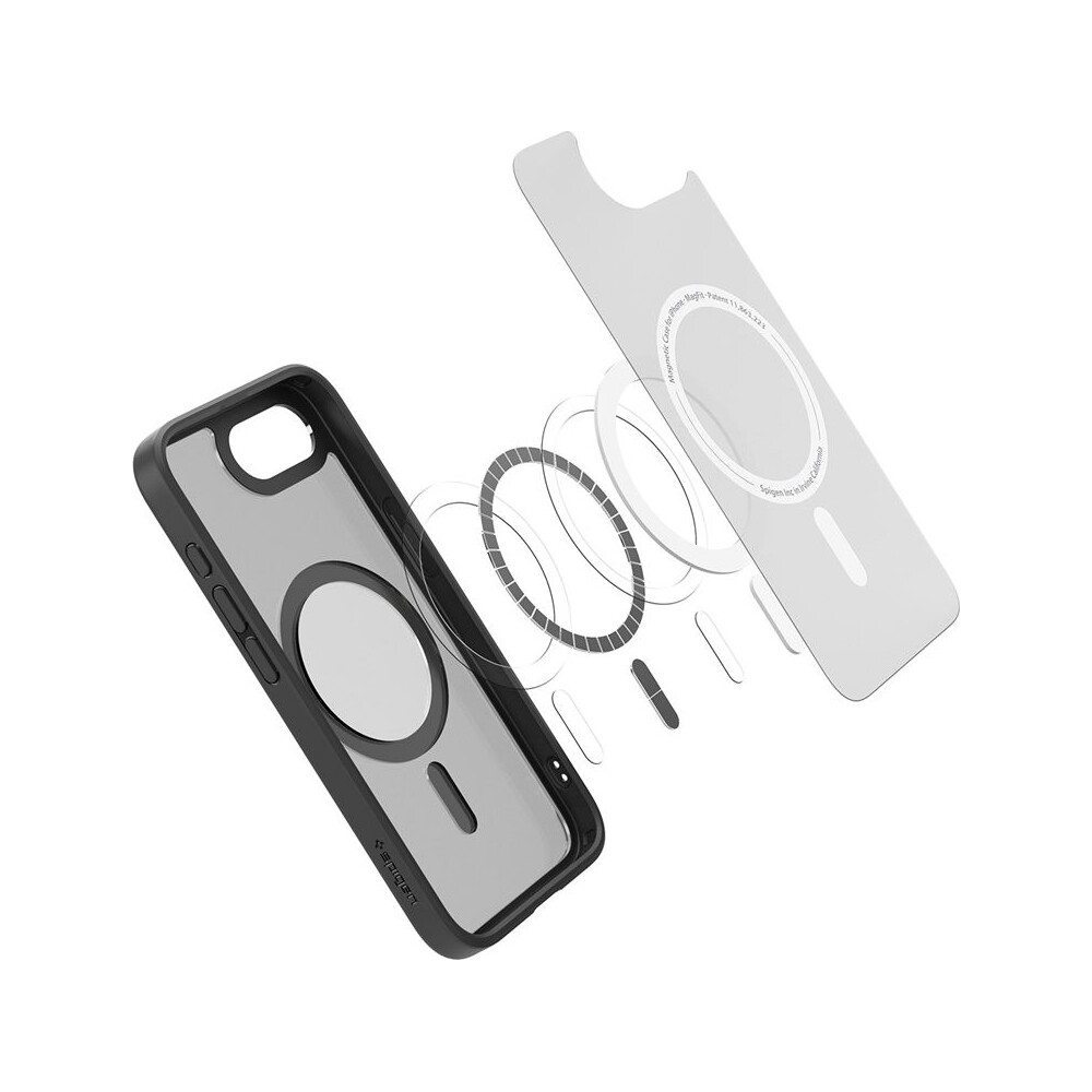 Spigen-Crystal-Hybrid-MagSafe-kryt-iPhone-17e-16e-frost-black