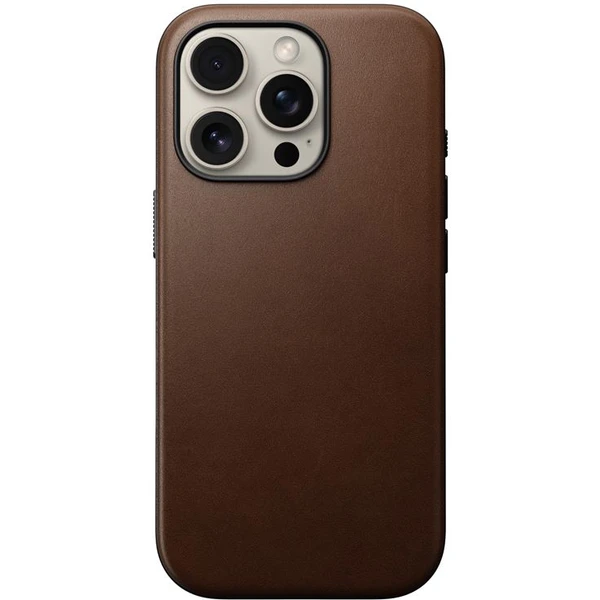 Nomad Modern Leather Case MagSafe kryt iPhone 16 Pro hnědý - Pouzdra - Obrázek 2423703e64c94adebe6aee21230b53da