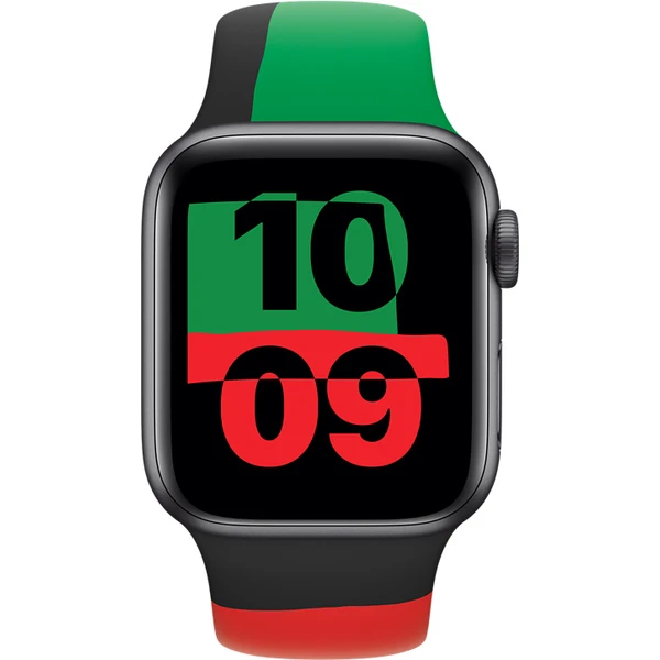 Apple Watch 41/40/38mm sportovní řemínek Black Unity M/L - Řemínky - Obrázek 2429000601