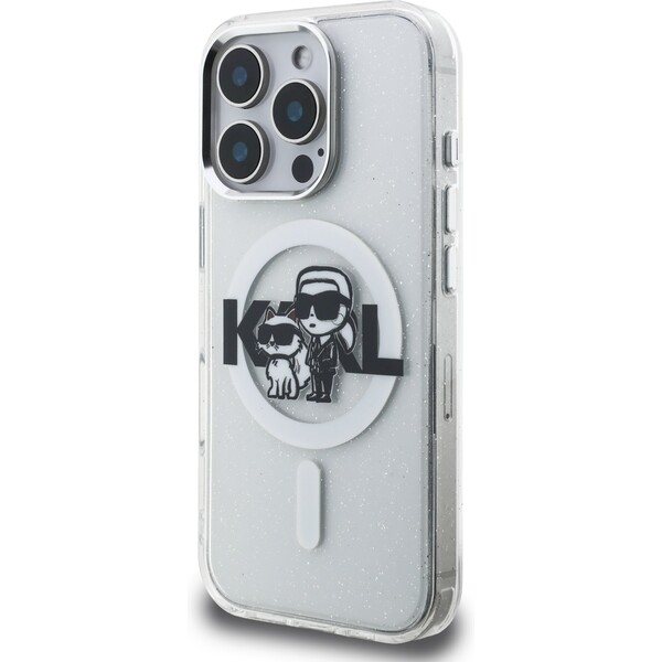 Karl-Lagerfeld-IML-Glitter-Karl-and-Choupette-Sketch-MagSafe-kryt-iPhone-16-Pro-ciry