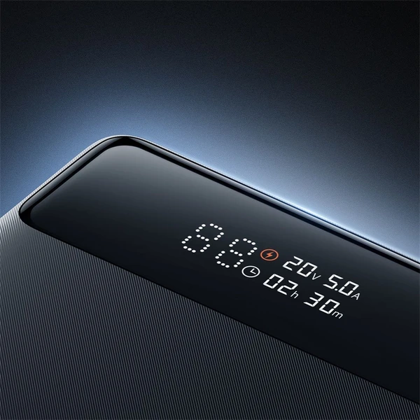 Baseus Blade powerbanka 20000mAh 100W s digitálním displejem a kabelem USB-C/USB-C bílá - Powerbanky - Obrázek 24AE000N01