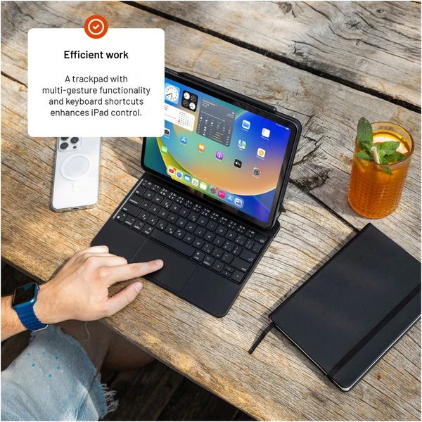 FIXED Typee pouzdro s bezdrátovou klávesnicí iPad 10,9" (2022)/iPad 11" (2025), CZ, černá - Pouzdra s klávesnicí - Obrázek 24cea28e345942afb6207fcb0f073070
