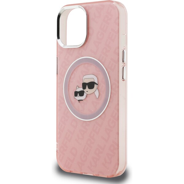 Karl-Lagerfeld-IML-K-CH-Heads-Repeated-Logo-MagSafe-kryt-iPhone-15-ruzovy