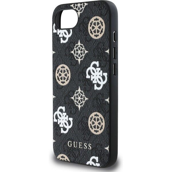 Guess-PU-4G-Peony-MagSafe-kryt-iPhone-17e-16e-cerny