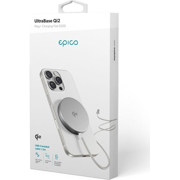 Epico-UltraBase-Qi2-Mag-nabijecka-stribrna