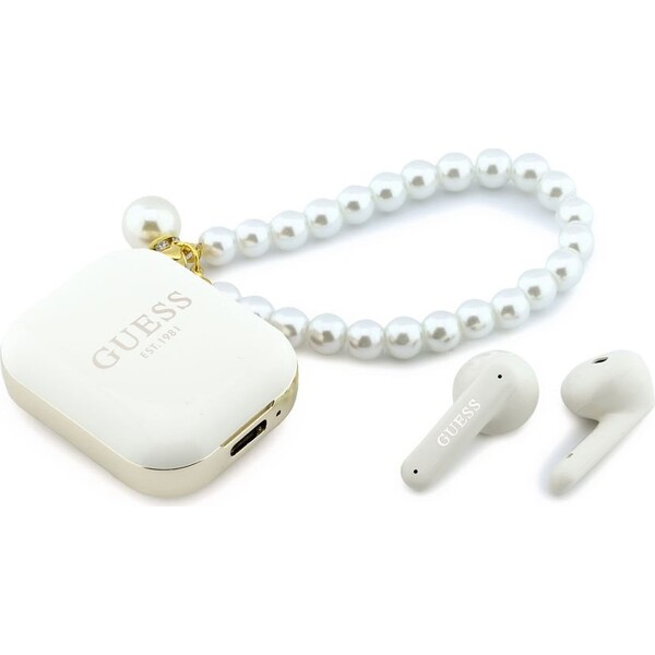 Guess-Pearl-Strap-TWS-bezdratova-sluchatka-bila