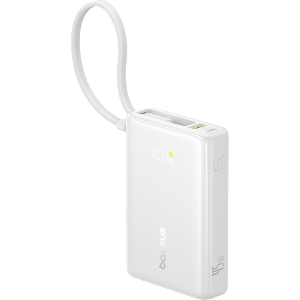 Baseus-PicoGo-powerbanka-10000mAh-45W-s-digitalnim-displejem-a-kabelem-USB-C-bila