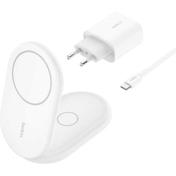 Belkin-BOOST-CHARGE-Qi2-MagSafe-15W-2v1-skladaci-nabijecka-bila