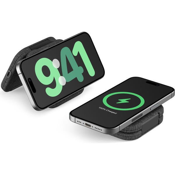 Belkin-BOOST-CHARGE-PRO-Qi2-15W-2v1-Bezdratova-MagSafe-cestovni-podlozka-pro-iPhone-Apple-Watch-Air