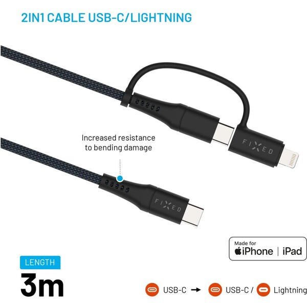 FIXED-2v1-napajeci-kabel-60W-3m-cerny