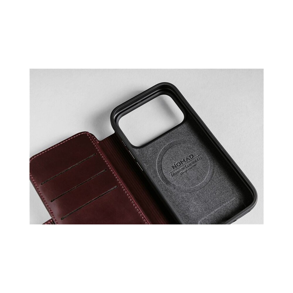 Nomad-Modern-Leather-Folio-Horween-MagSafe-kozene-pouzdro-iPhone-17-Pro-Max-Burgundy