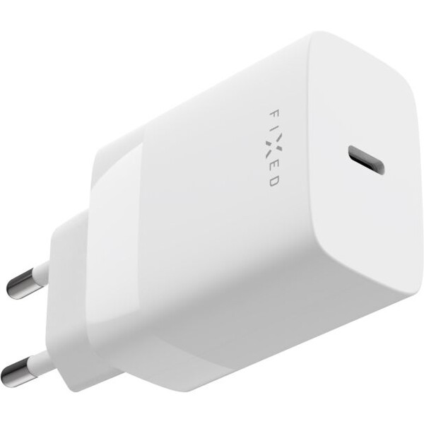 FIXED-USB-C-PD-sitova-nabijecka-30W-bila