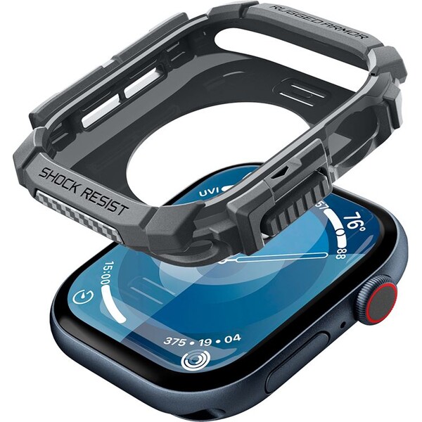 Spigen-Rugged-Armor-kryt-pro-Apple-Watch-10-11-46mm-tmave-sedy