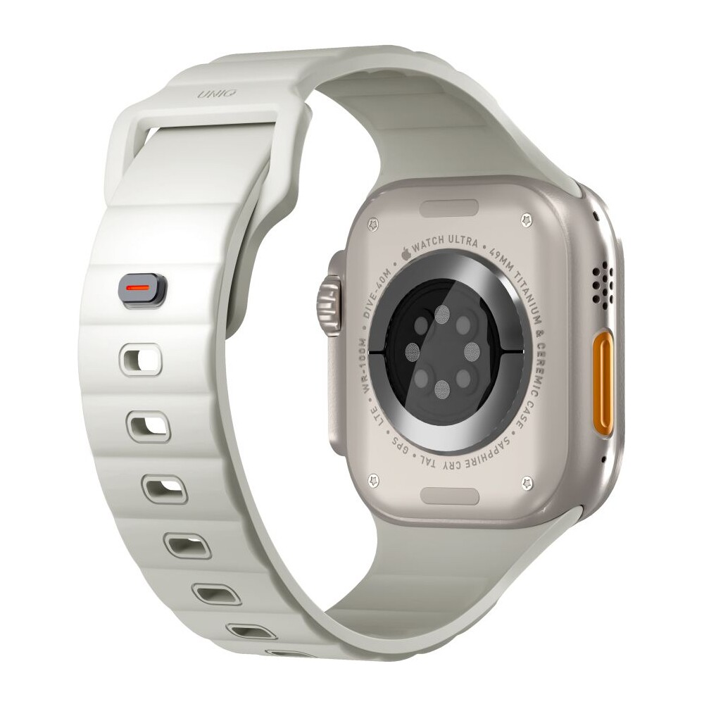 UNIQ-Stride-FKM-Rubber-vodeodolny-reminek-Apple-Watch-49-45-44-42mm-bily-svitici
