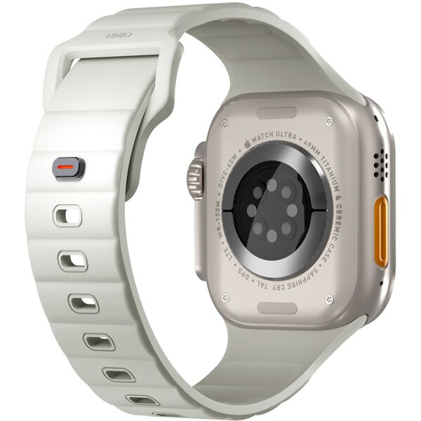 UNIQ-Stride-FKM-Rubber-vodeodolny-reminek-Apple-Watch-49-45-44-42mm-bily-svitici