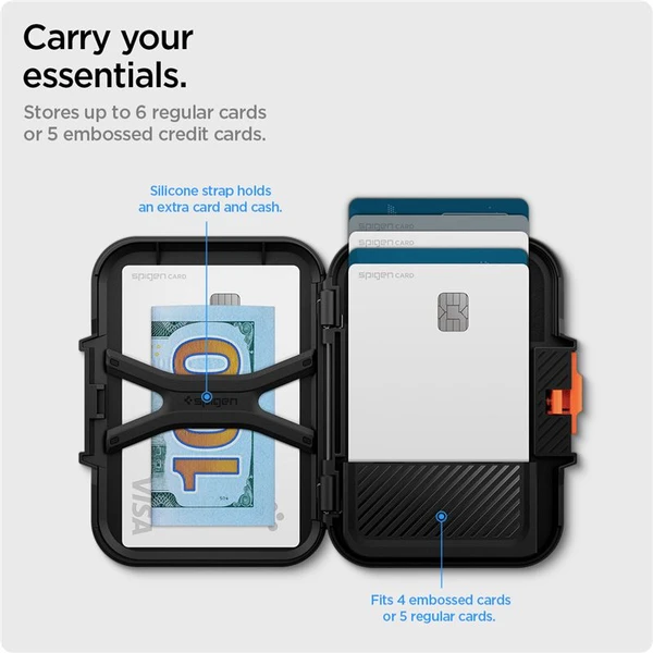 Spigen Lock Fit MagSafe Wallet peněženka černá - Peněženky - Obrázek 2683f8091355442c82633e924ba68c71