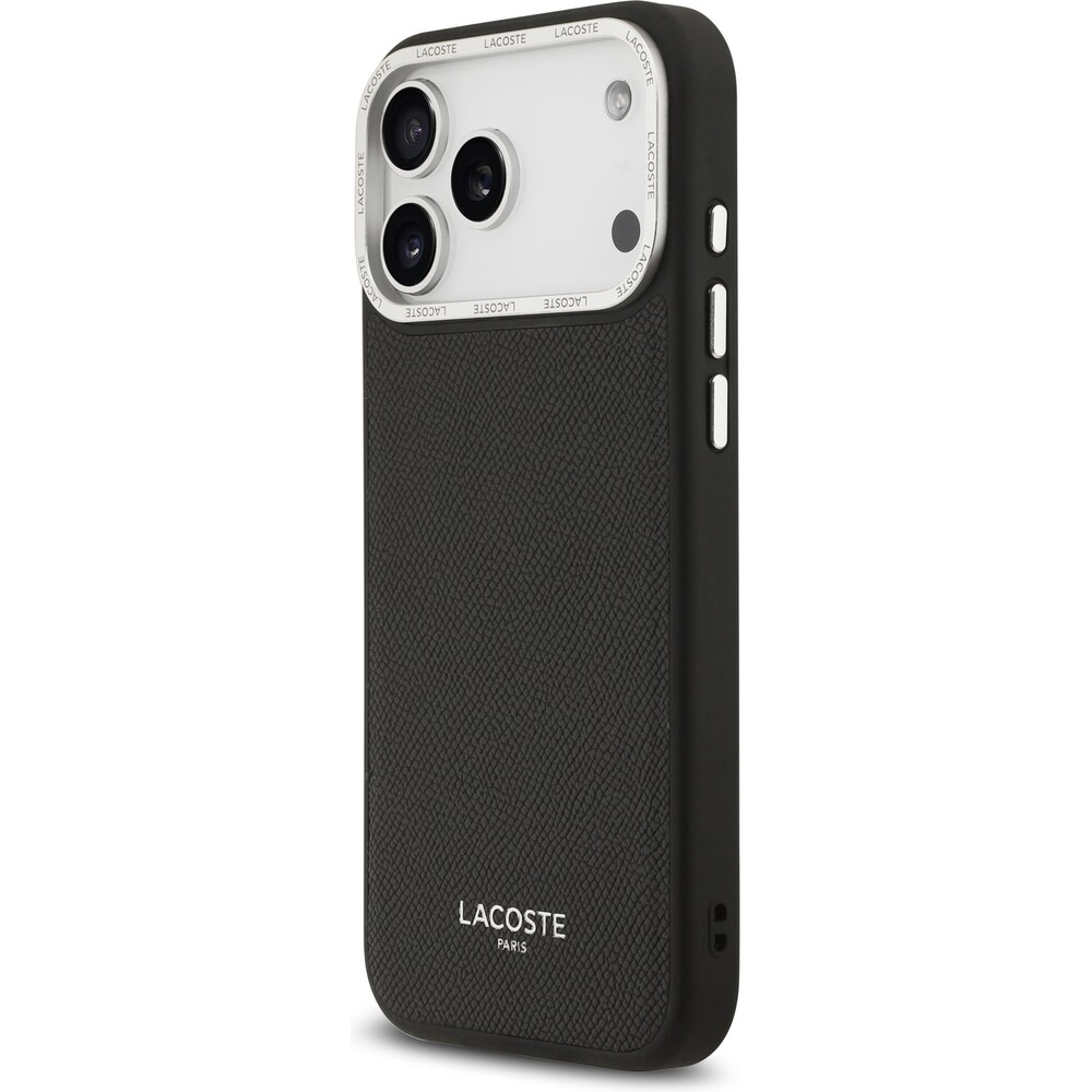 Lacoste-PU-Leather-Champs-Elysees-MagSafe-kryt-iPhone-17-Pro-Max-cerny