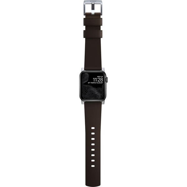 Nomad-Active-Strap-Pro-hydrofobni-kozeny-reminek-Apple-Watch-49-46-45-44-42mm-hnedy-stribrny