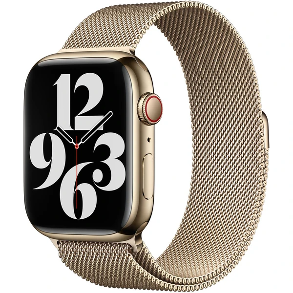 Apple Watch 49/45/44/42mm zlatý milánský tah - Řemínky - Hlavní obrázek