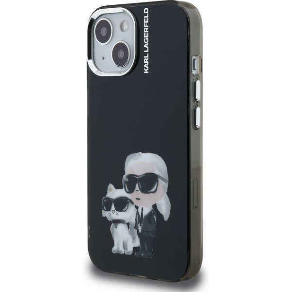 Karl-Lagerfeld-IML-Aquarelle-Karl-and-Choupette-kryt-iPhone-15-cerny