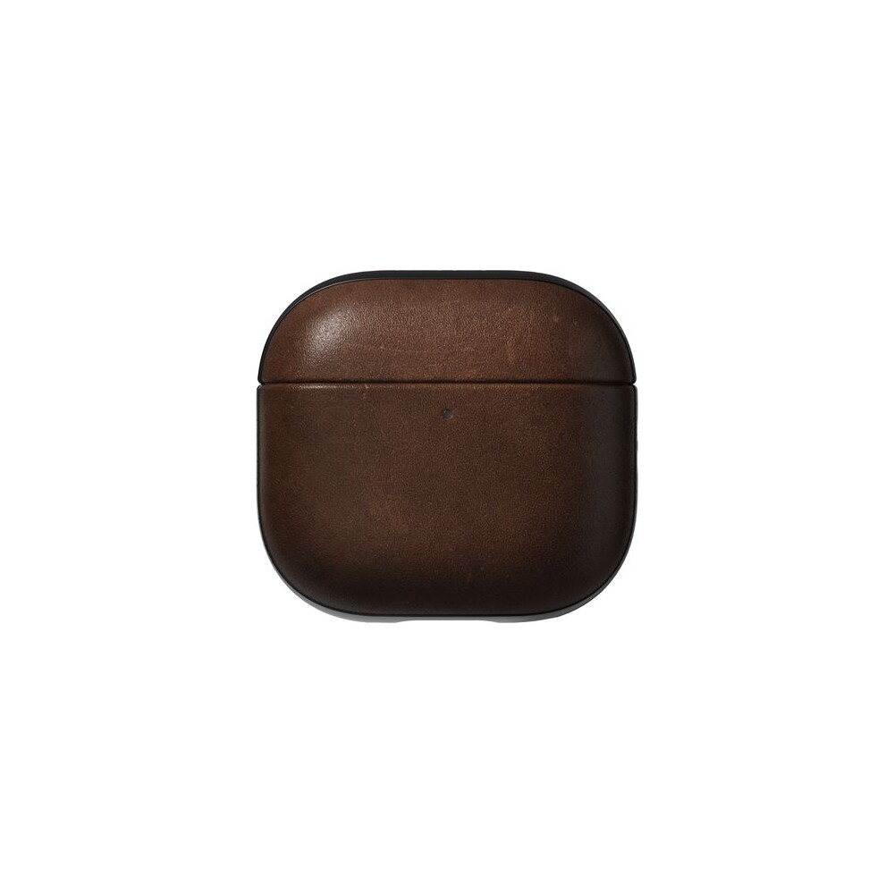 Nomad-Modern-Leather-pouzdro-Apple-Airpods-4-tmave-hnede
