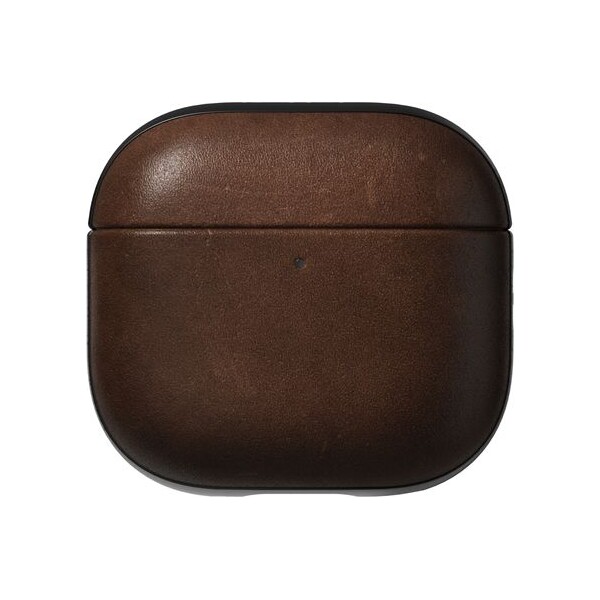 Nomad-Modern-Leather-pouzdro-Apple-Airpods-4-tmave-hnede