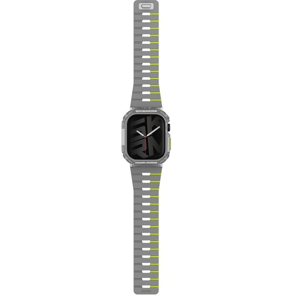 SKINARMA-Gemini-Atom-reminek-a-kryt-Apple-Watch-46mm-limetkovy-neonovy-