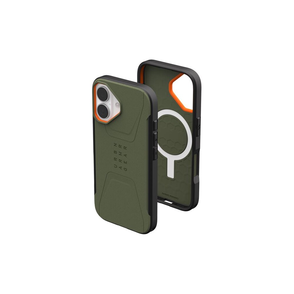 UAG-Civilian-Magsafe-kryt-iPhone-17-zeleny-oranzovy