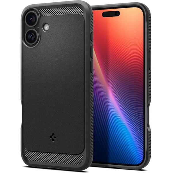 Spigen-Rugged-Armor-MagSafe-kryt-iPhone-16-matte-black