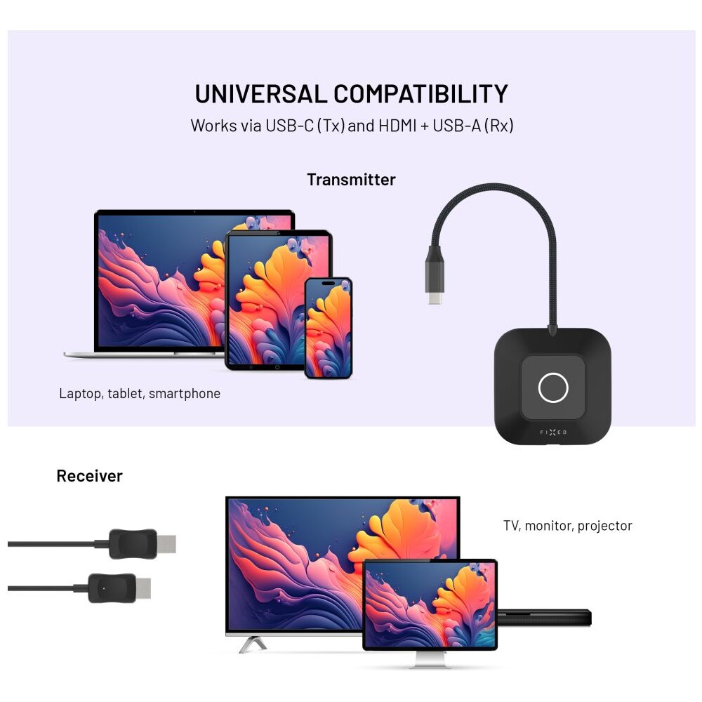 FIXED-AirLink-bezdratovy-HDMI-adapter-100W-PD-3-0-cerny