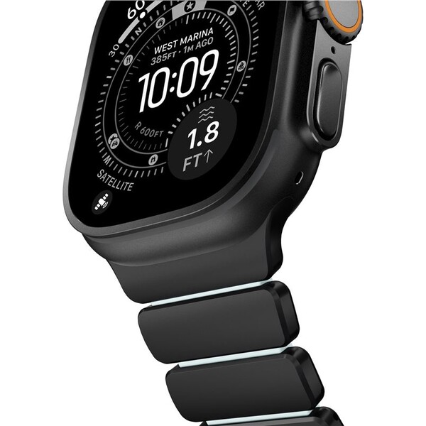 Nomad-Stratos-Band-FKM-reminek-Apple-Watch-45-46-49mm-Black-Titanium-Icy-Blue