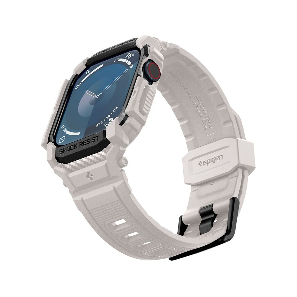 Spigen-Rugged-Armor-Pro-reminek-s-pouzdrem-Apple-Watch-10-11-46mm-bezovy